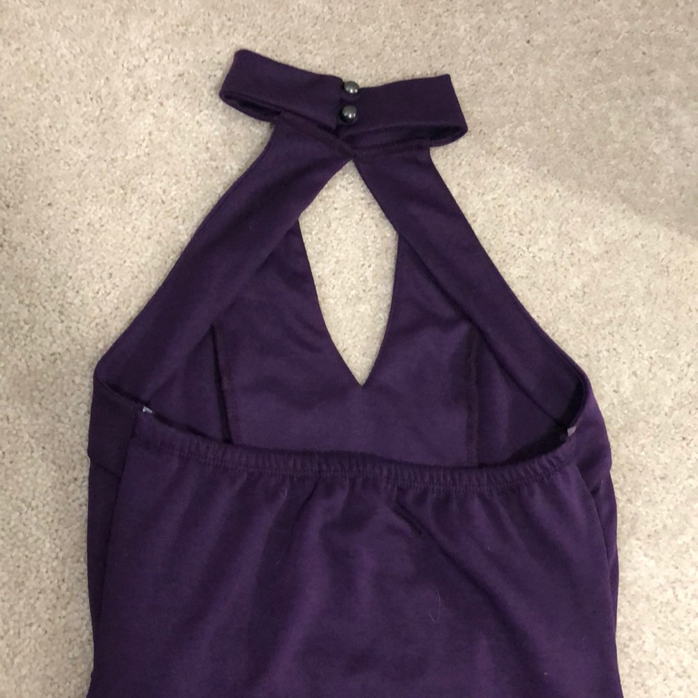 Purple Charlotte Russe halter dress - Picture 6 of 6